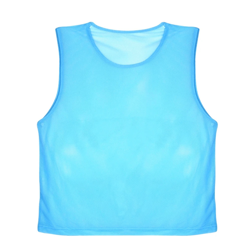 6/12 PCS Adults Children Soccer Training Vest Football Shirts Jerseys Scrimmage Practice Sports Vest Breathable Team Training