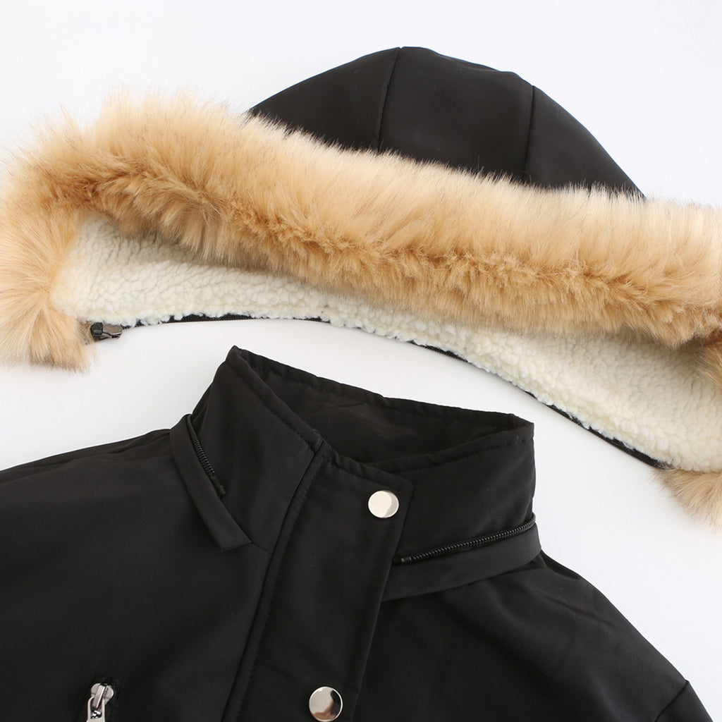 2022 Women Winter Military Coats Cotton Wadded Hooded Jacket Casual Parka Thickness Warm Plus Size Quilt Snow Outwear Abrigos