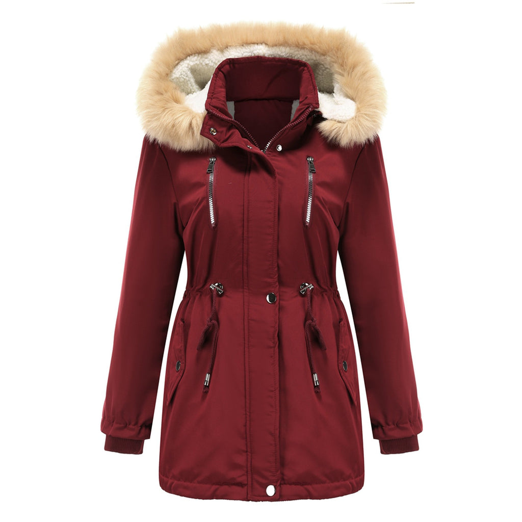 2022 Women Winter Military Coats Cotton Wadded Hooded Jacket Casual Parka Thickness Warm Plus Size Quilt Snow Outwear Abrigos