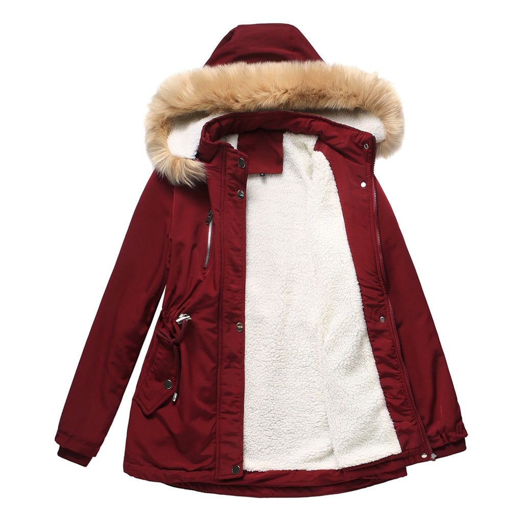 2022 Women Winter Military Coats Cotton Wadded Hooded Jacket Casual Parka Thickness Warm Plus Size Quilt Snow Outwear Abrigos
