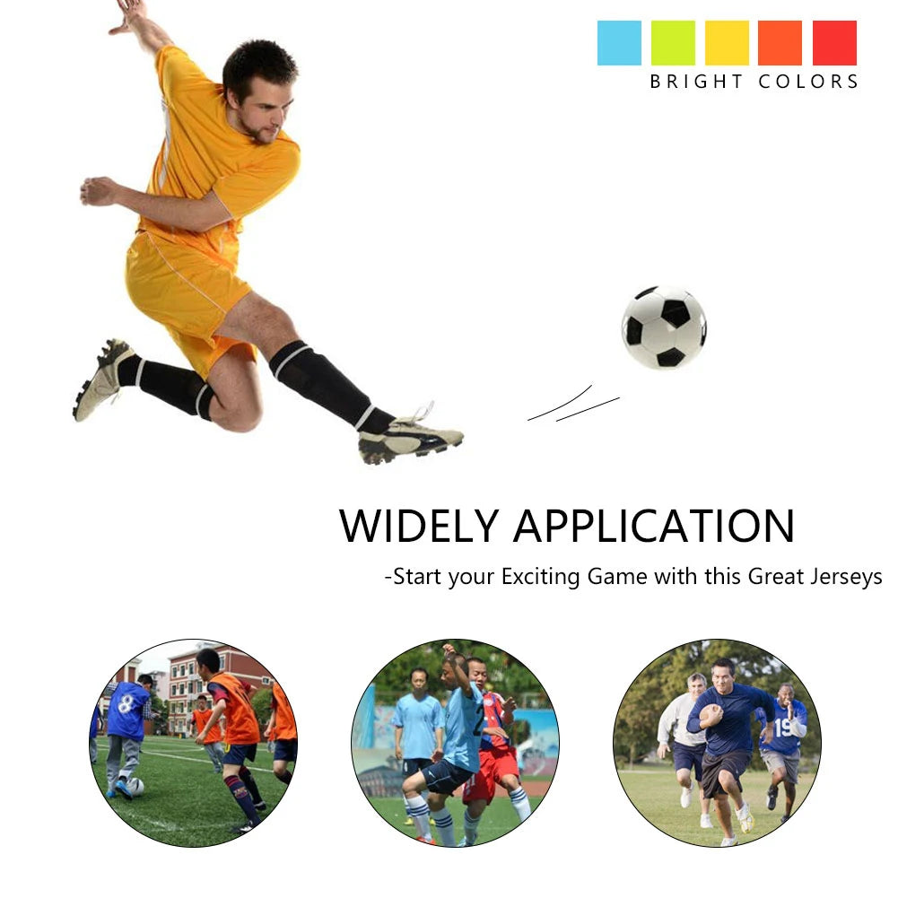 6/12 PCS Adults Children Soccer Training Vest Football Shirts Jerseys Scrimmage Practice Sports Vest Breathable Team Training