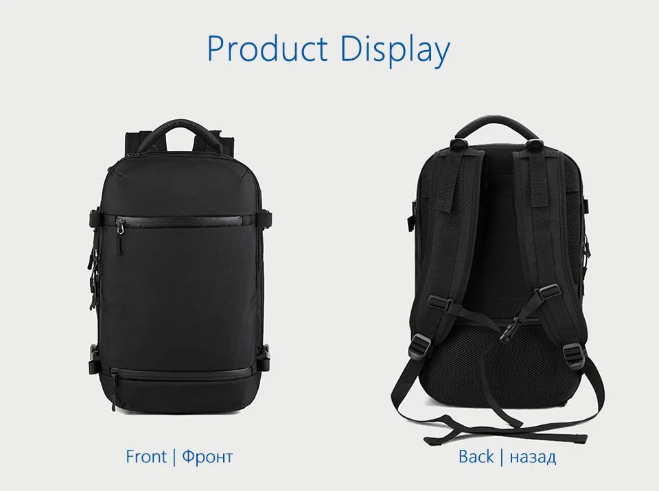 OZUKO New Men Backpack for 15"17" Laptop Backpacks Water Repellent Multifunction Bag USB Charging Travel Backpack Large Mochila