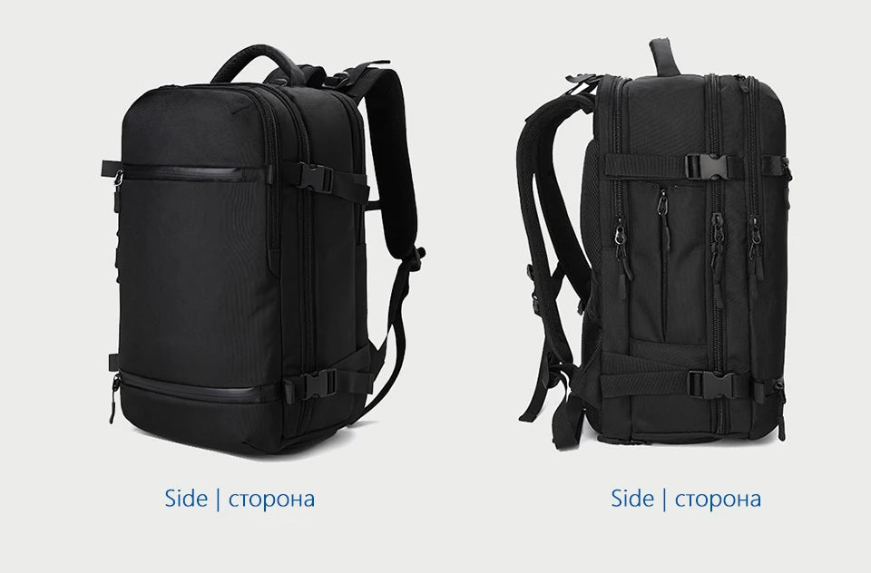 OZUKO New Men Backpack for 15"17" Laptop Backpacks Water Repellent Multifunction Bag USB Charging Travel Backpack Large Mochila