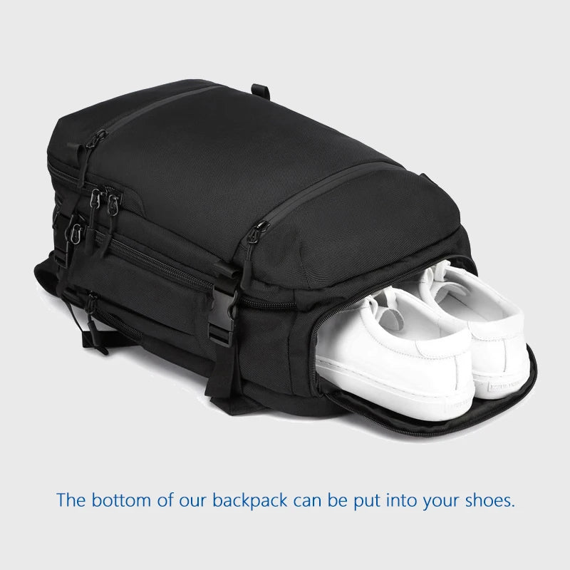 OZUKO New Men Backpack for 15"17" Laptop Backpacks Water Repellent Multifunction Bag USB Charging Travel Backpack Large Mochila