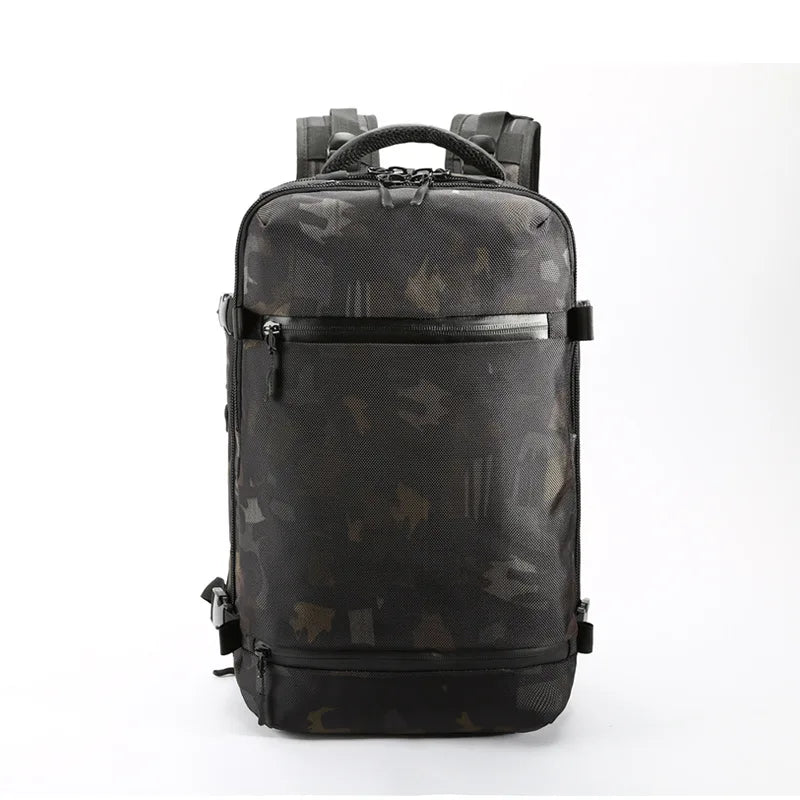 OZUKO New Men Backpack for 15"17" Laptop Backpacks Water Repellent Multifunction Bag USB Charging Travel Backpack Large Mochila
