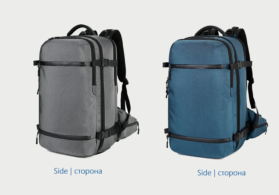 OZUKO New Men Backpack for 15"17" Laptop Backpacks Water Repellent Multifunction Bag USB Charging Travel Backpack Large Mochila