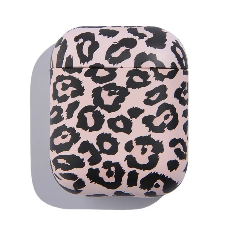 for Airpods Pro 1 2 Case Pink Leopard Airpods2 Zebra Print Split Design PC Cute Airpods Protector Accessories for Airpodspro 3