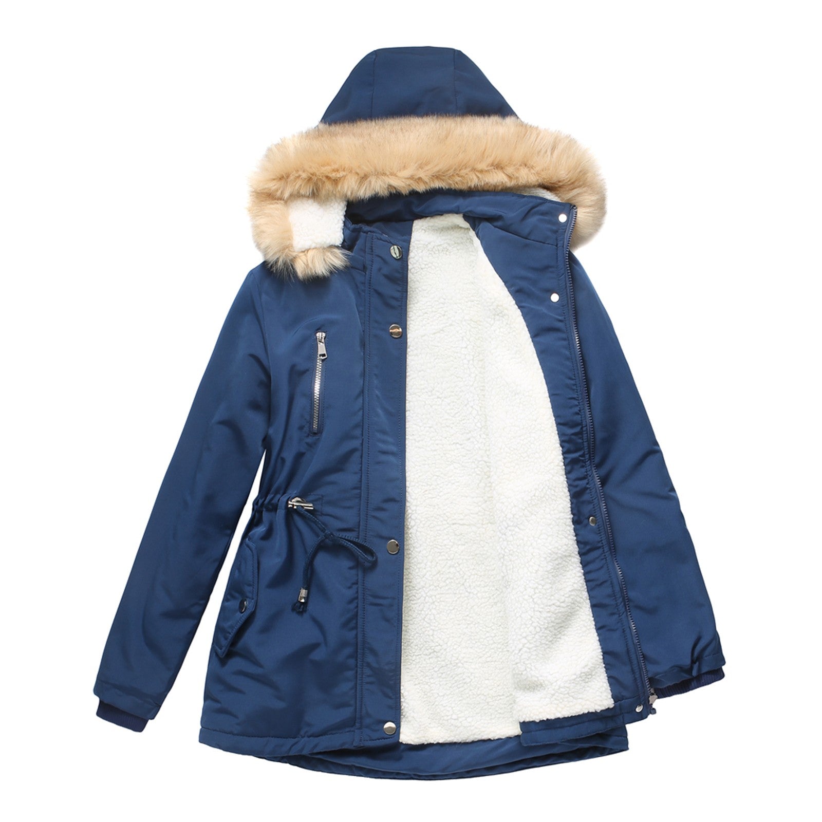 2022 Women Winter Military Coats Cotton Wadded Hooded Jacket Casual Parka Thickness Warm Plus Size Quilt Snow Outwear Abrigos