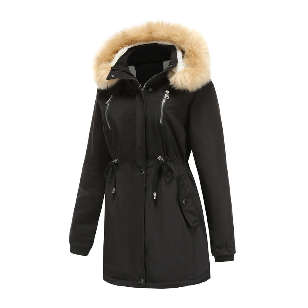 2022 Women Winter Military Coats Cotton Wadded Hooded Jacket Casual Parka Thickness Warm Plus Size Quilt Snow Outwear Abrigos