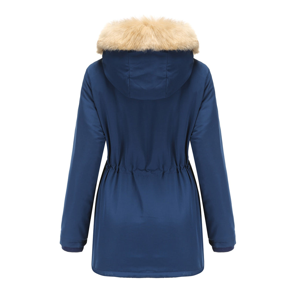 2022 Women Winter Military Coats Cotton Wadded Hooded Jacket Casual Parka Thickness Warm Plus Size Quilt Snow Outwear Abrigos