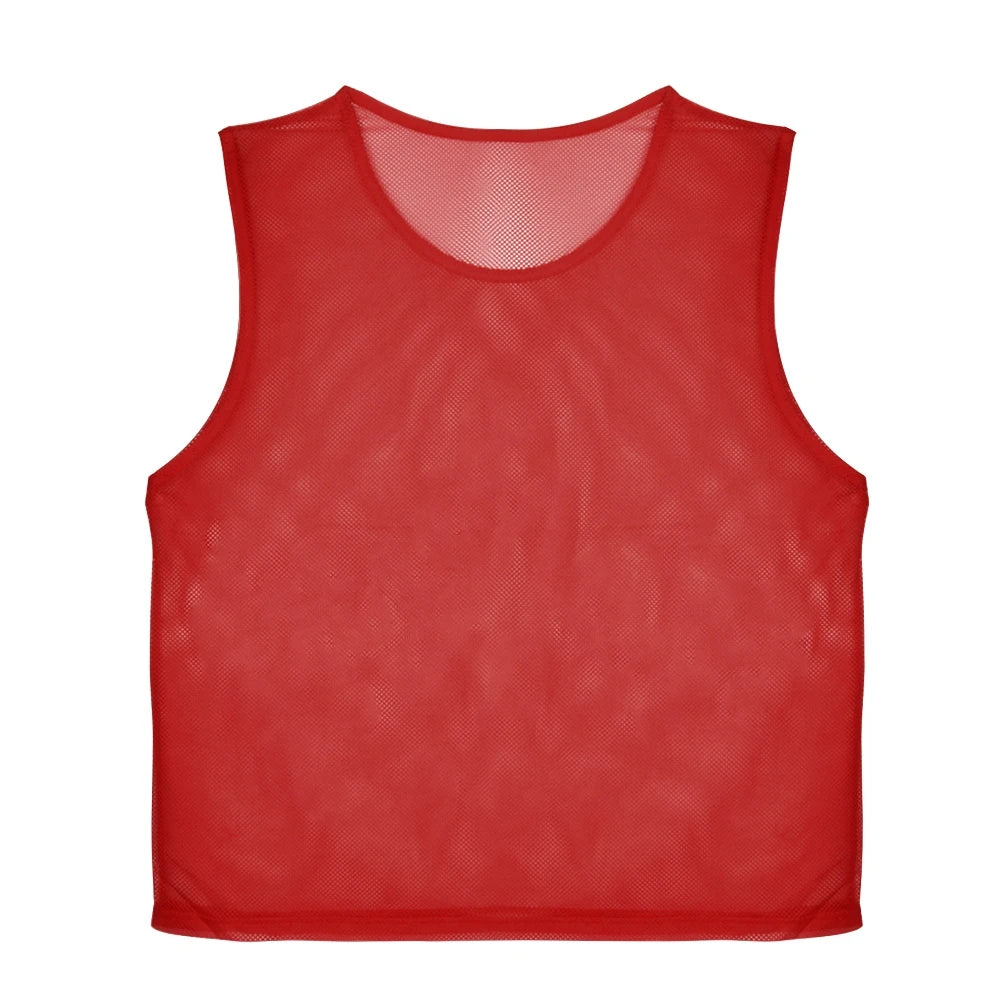 6/12 PCS Adults Children Soccer Training Vest Football Shirts Jerseys Scrimmage Practice Sports Vest Breathable Team Training