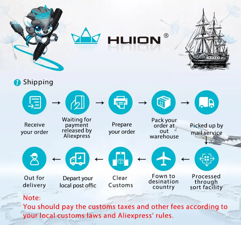 Huion Kamvas Pro 16 Drawing Pen Tablet 15.6 Inch 120% sRGB Digital Graphic Tablet Pen Display Monitor with Tilt Function