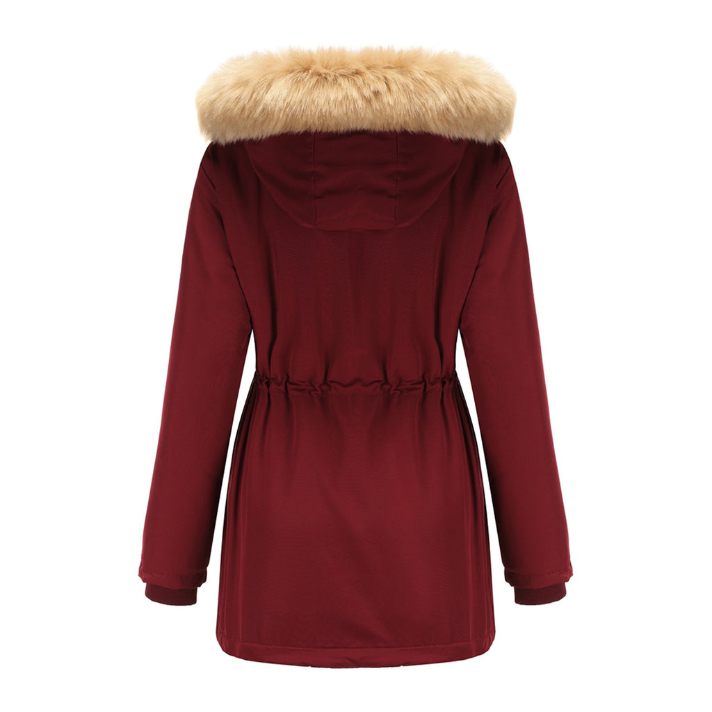 2022 Women Winter Military Coats Cotton Wadded Hooded Jacket Casual Parka Thickness Warm Plus Size Quilt Snow Outwear Abrigos