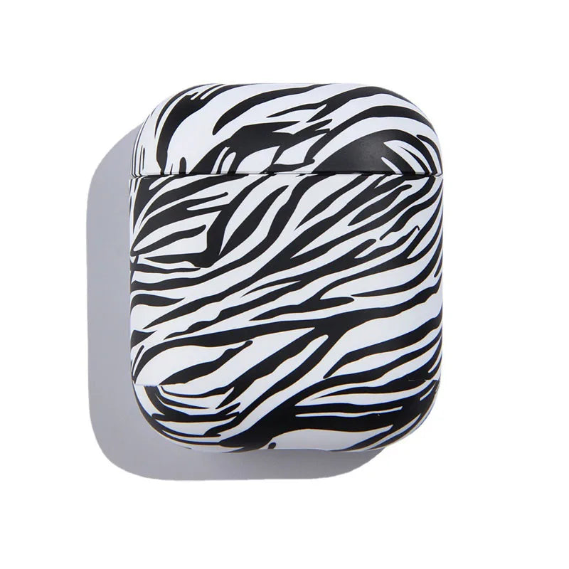 for Airpods Pro 1 2 Case Pink Leopard Airpods2 Zebra Print Split Design PC Cute Airpods Protector Accessories for Airpodspro 3