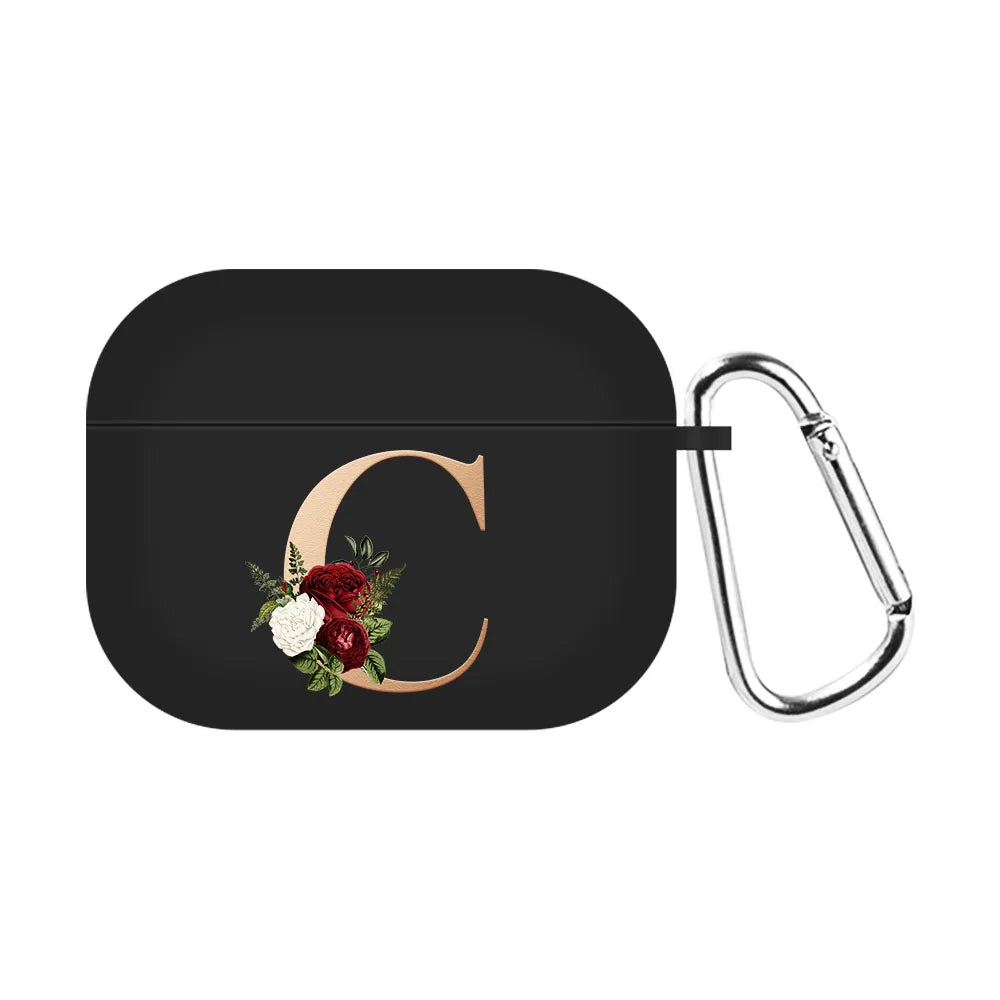 For Airpods Pro 2 USB C Case Silicone Letters Earphone Case For Apple AirPods  4 2nd Generation Pro2 Funda Headset Sleeve Case