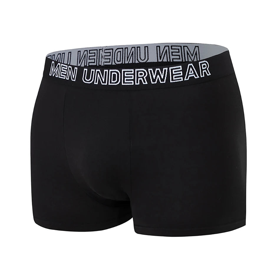 4/10 Piece Men's Black Fashionable Sexy Simple Underwear Boxer Shorts Plus Size Comfortable Versatile Casual Sports Beach Shorts