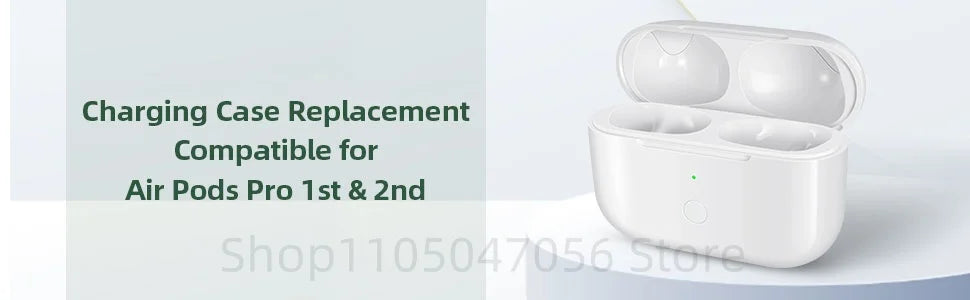Replacement For AirPod Pro1 2 Charging Case with AirPods 4st&2nd Generation Wireless Charging box Bluetooth Pairing For Apple 3