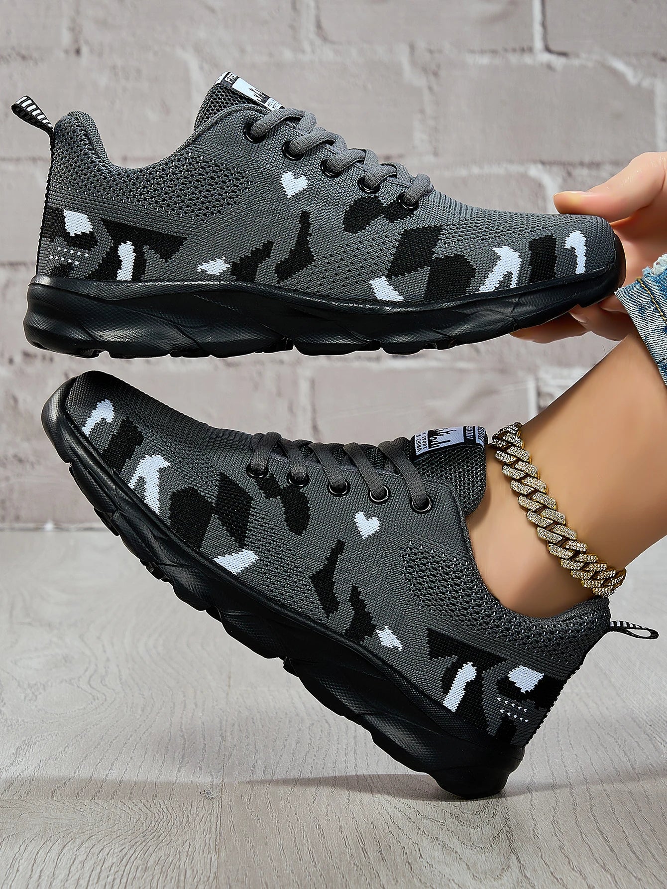 Women's running shoes, lightweight mesh fabric, breathable, casual and comfortable flat soft tennis shoes, sports shoes