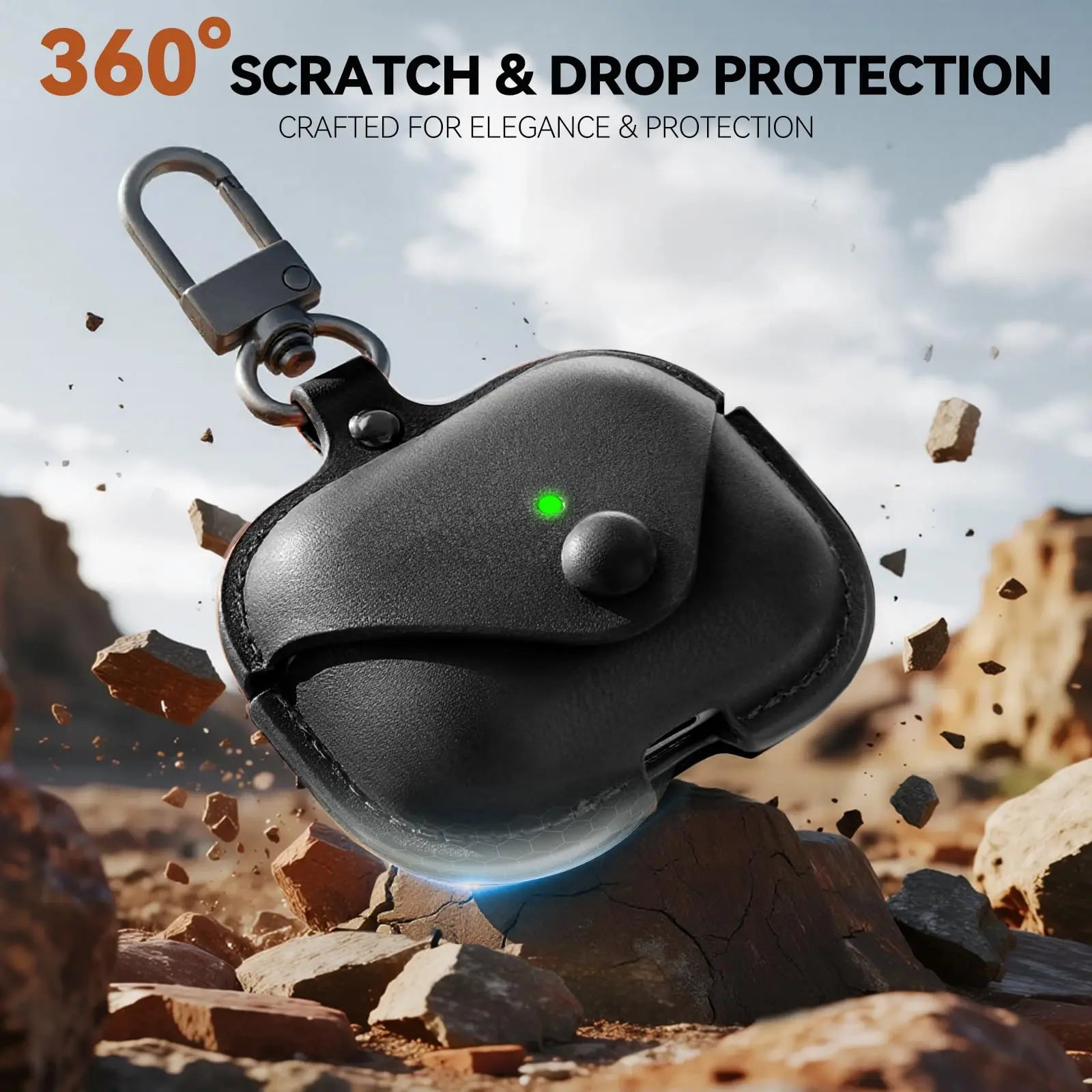 for Apple Airpod Pro 3 Case 2025 Leather Wireless Charging Protective Headphone Case Cover Leather Case for Airpods Pro 3rd Gen