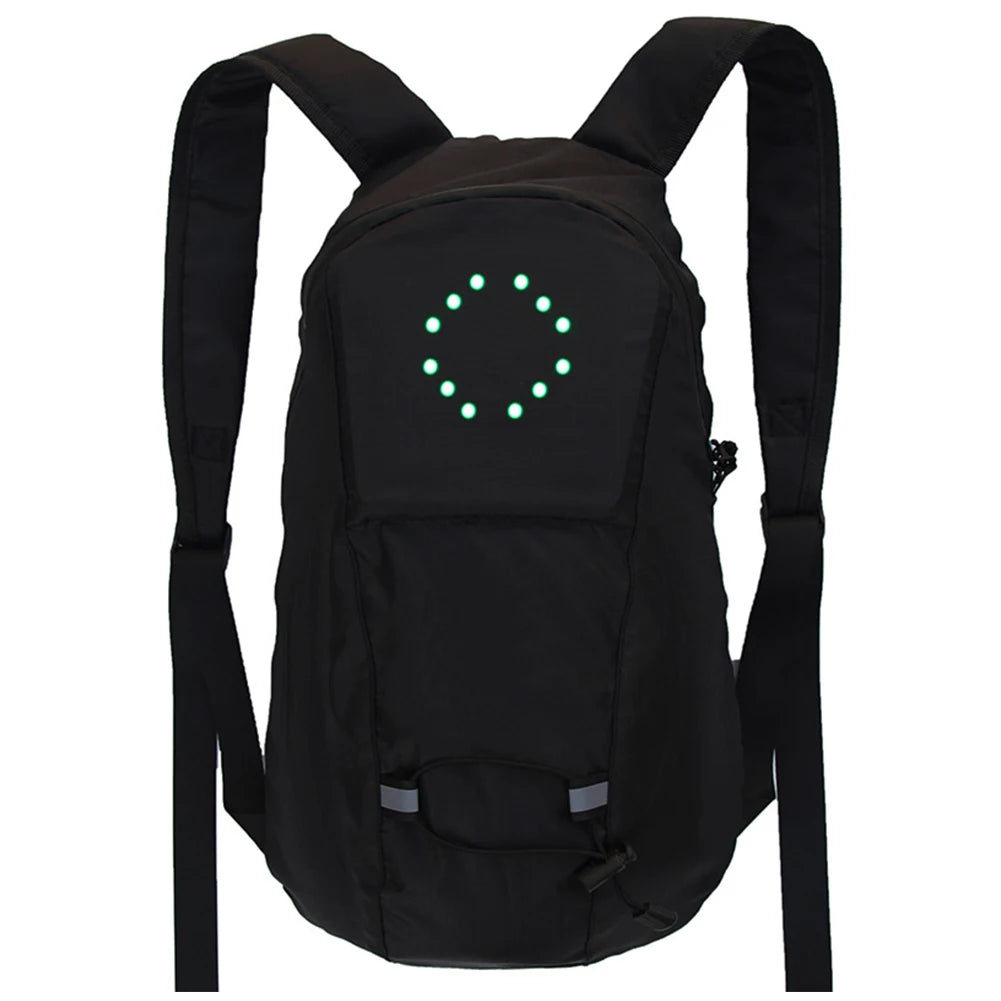 Backpacks Men Bicycle Cycling Bag Wireless Remote LED Turn Signal Light Designer Knapsack Male Rucksuck Men‘s Travel Backpack