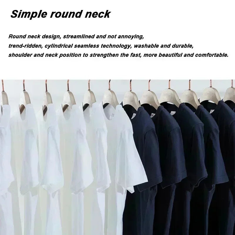 2025 Summer Fashion Short-sleeved Designer Letter Pattern Printing Pure Cotton Loose Casual Short-sleeved T-shirt Clothing