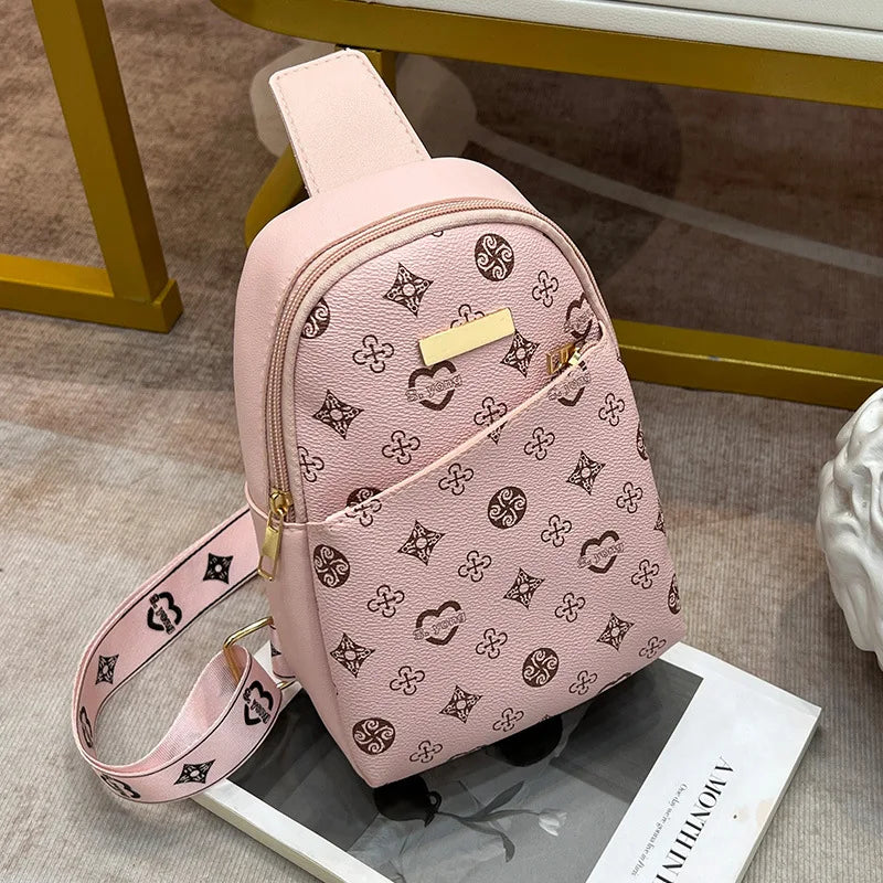 Women's Crossbody New Chest Bag 2024ladeis Bag Women's Crossbody Printed Bag Men's Chest Bag