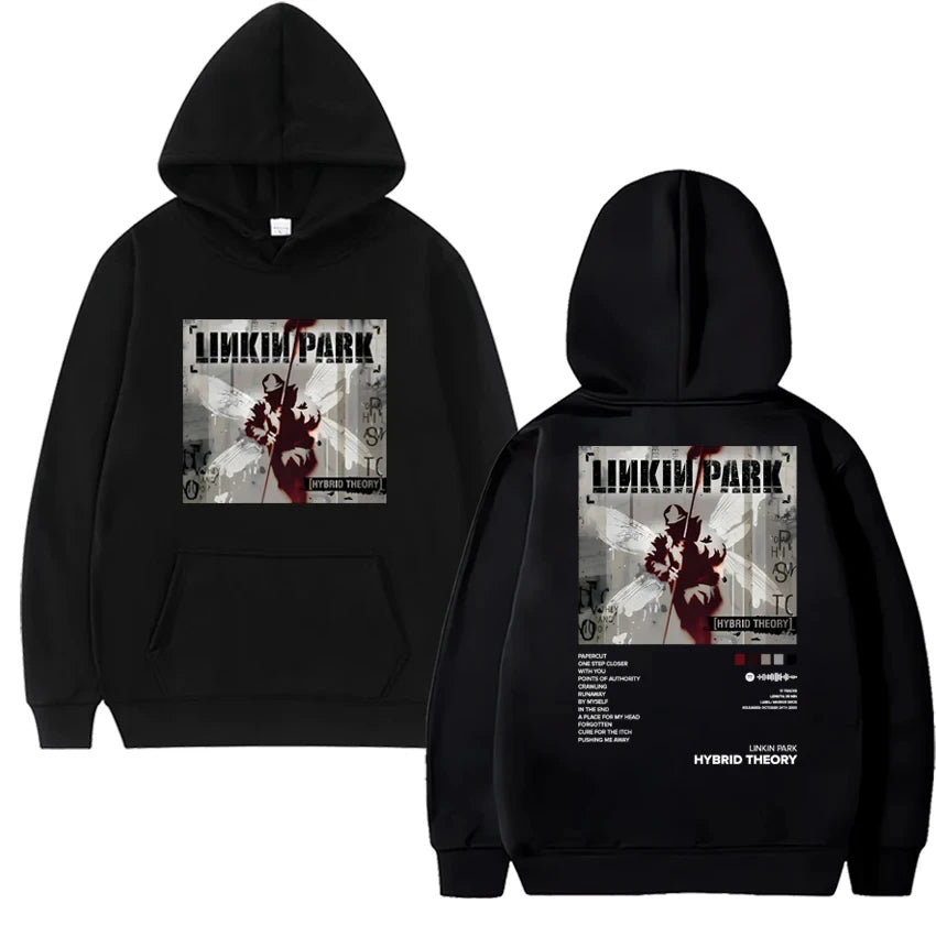 2025 Linkin Park Hybrid Theory Album Hoodies Men Women Harajuku Vintage Printed Sweatshirt Unisex Fleece Long Sleeve Streetwea