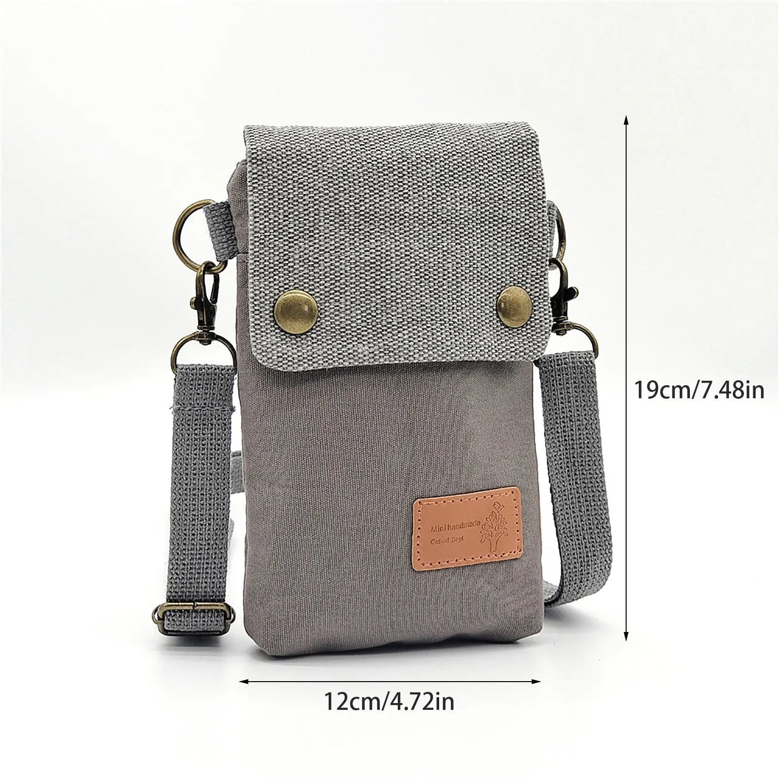 Mini Fabric Crossbody Bag Color Contrast Cell Phone Bag Vintage Shoulder Purse For Women Small Crossbody Bag New All-Match