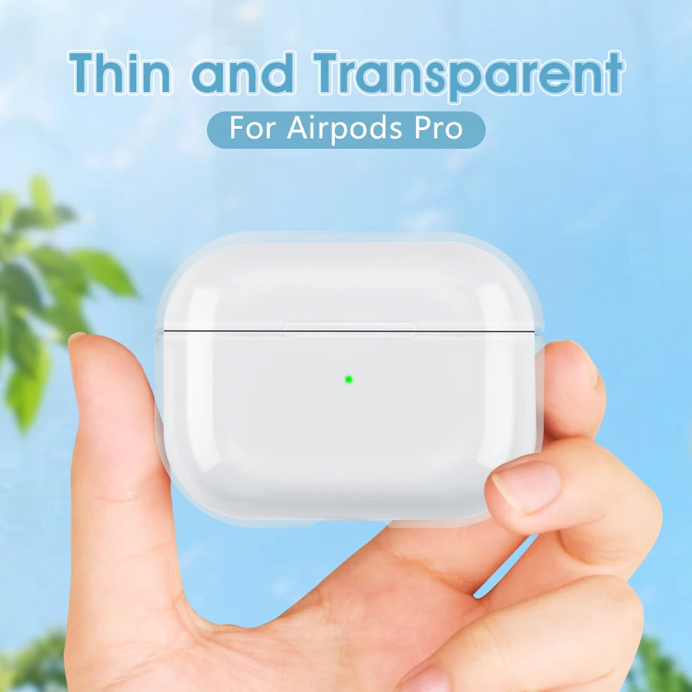 Transparent Earphone Case For Apple Air Pods Pro 1 2 PC Case Clear Hard Shell Protective Cover For Air Pods 3 2 1 Charging Box