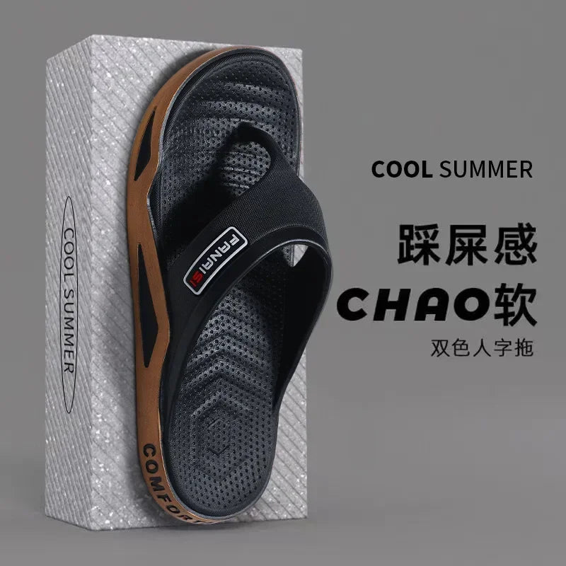New 2026 Flip Flops For Man Flip-Flops Sports Beach Sandals Men Casual Fashion & Trend Comfortable Shoes House Home Outdoor