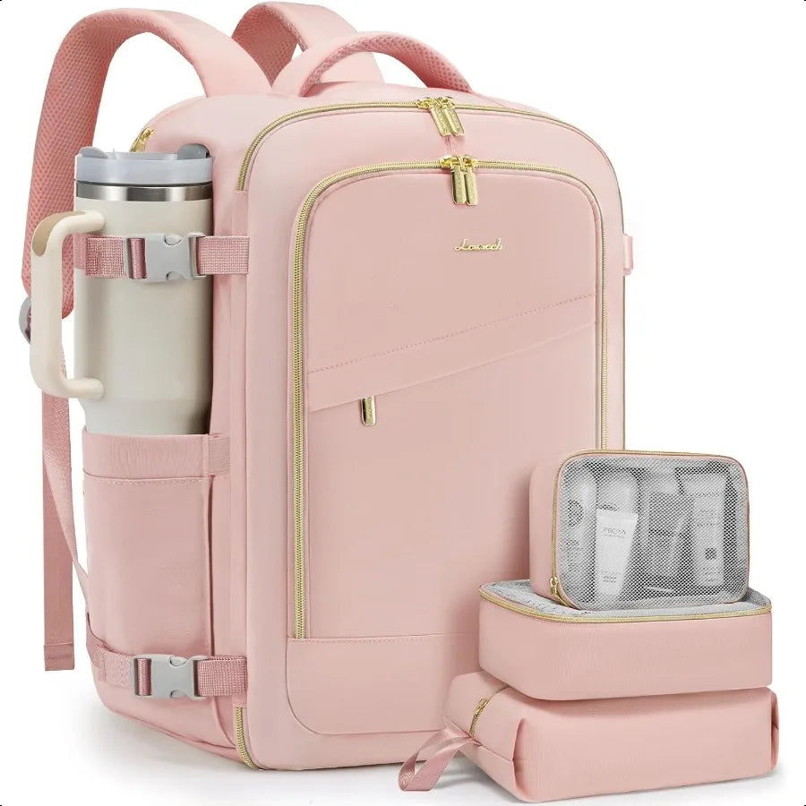 Travel Backpack for Women 40L Carry On Backpack for Airplanes Personal Item Bag for Airlines Fits 17 inch Laptop TSA Appd Lage