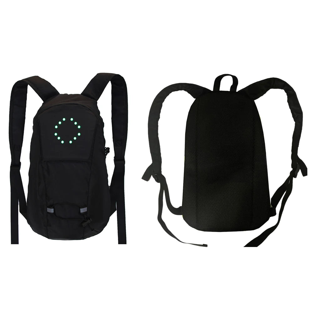 Backpacks Men Bicycle Cycling Bag Wireless Remote LED Turn Signal Light Designer Knapsack Male Rucksuck Men‘s Travel Backpack