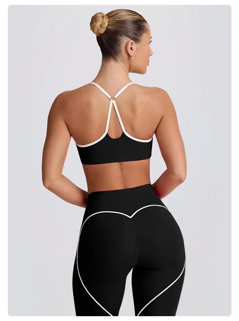 2 Pieces Tracksuit Women Yoga Set Nude Feeling Workout Set Gym Clothes Push Up Fitness Running Sportwear Sport Bra Leggings Suit