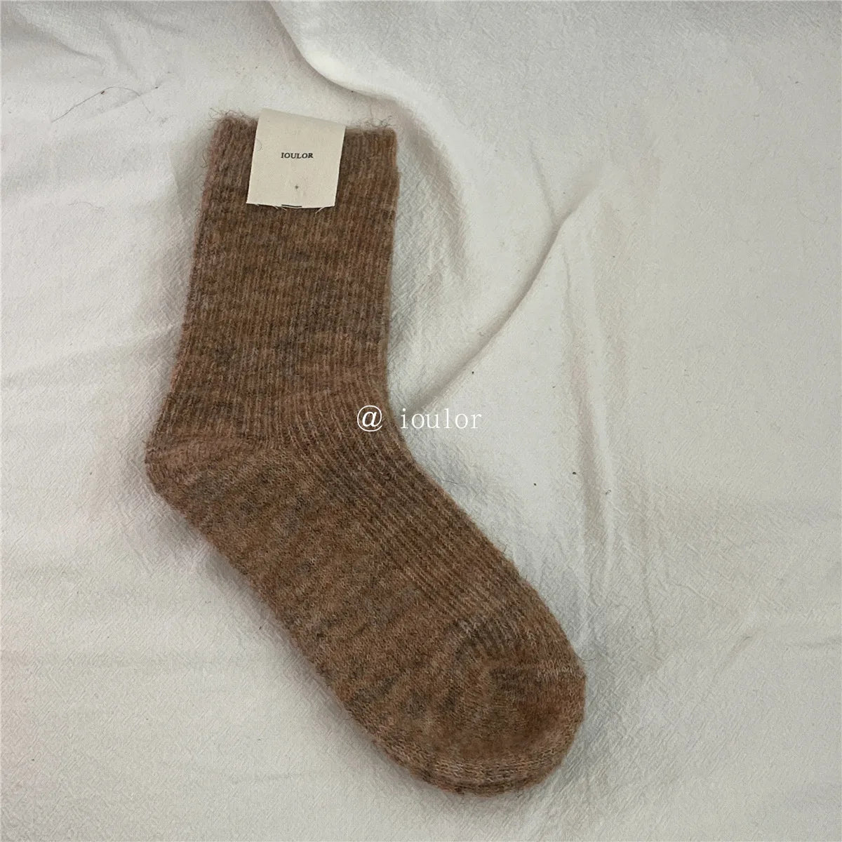 Autumn Winter Thermal Women Socks 9% Wool Cashmere Thicken Warm Long Socks Japanese Style Knitting Harajuku Homewear Crew Socks