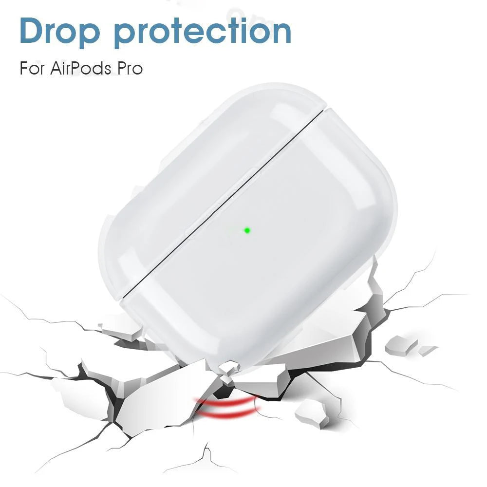 Transparent Earphone Case For Apple Air Pods Pro 1 2 PC Case Clear Hard Shell Protective Cover For Air Pods 3 2 1 Charging Box