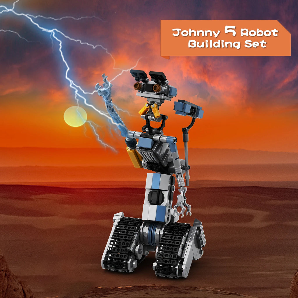 Johnnys 5 Robot Building Blocks Set Military Robot Model Action Figure Bricks Johnnys Five Building Blocks Toys for Kids Gifts