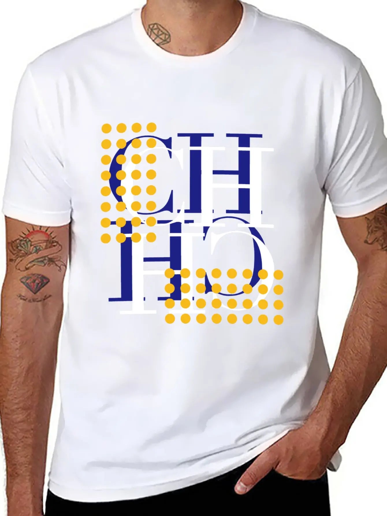 CHCH Men T Shirt Summer Cotton Tops Fashion Tshirts O-neck Round Collar Short-Sleeve Men Top Tees
