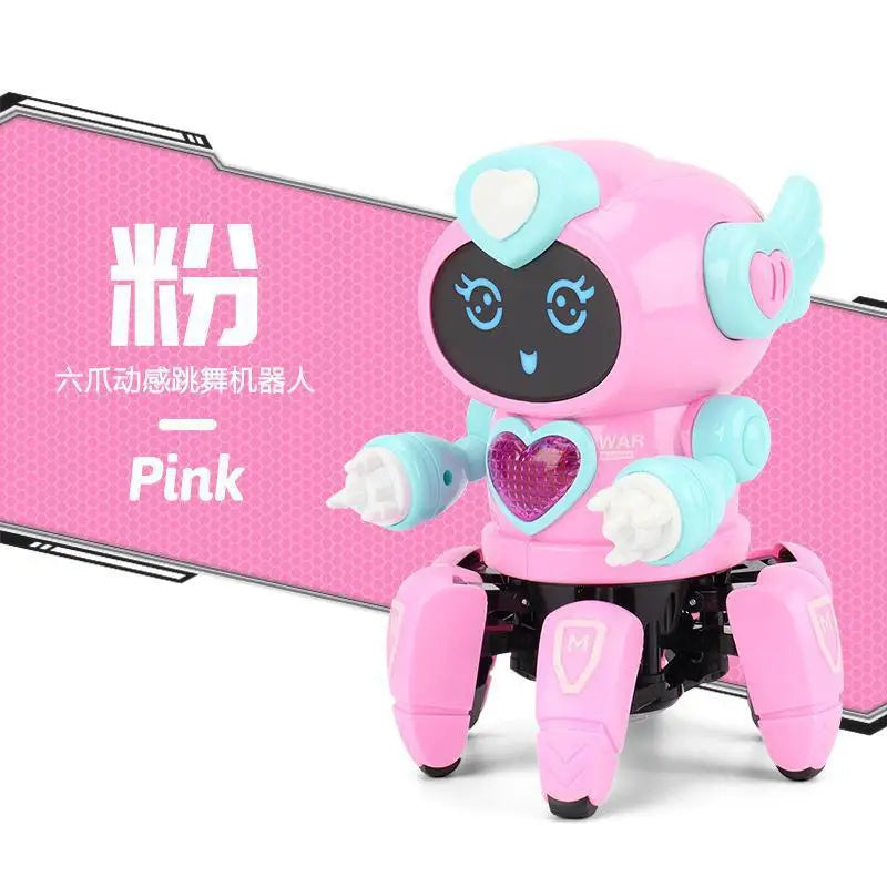 Dance Music Robots For Kids 6 Claws Octopus Spider Robot Birthday Gift Toys For Children Early Education Baby Toy Boys Girls