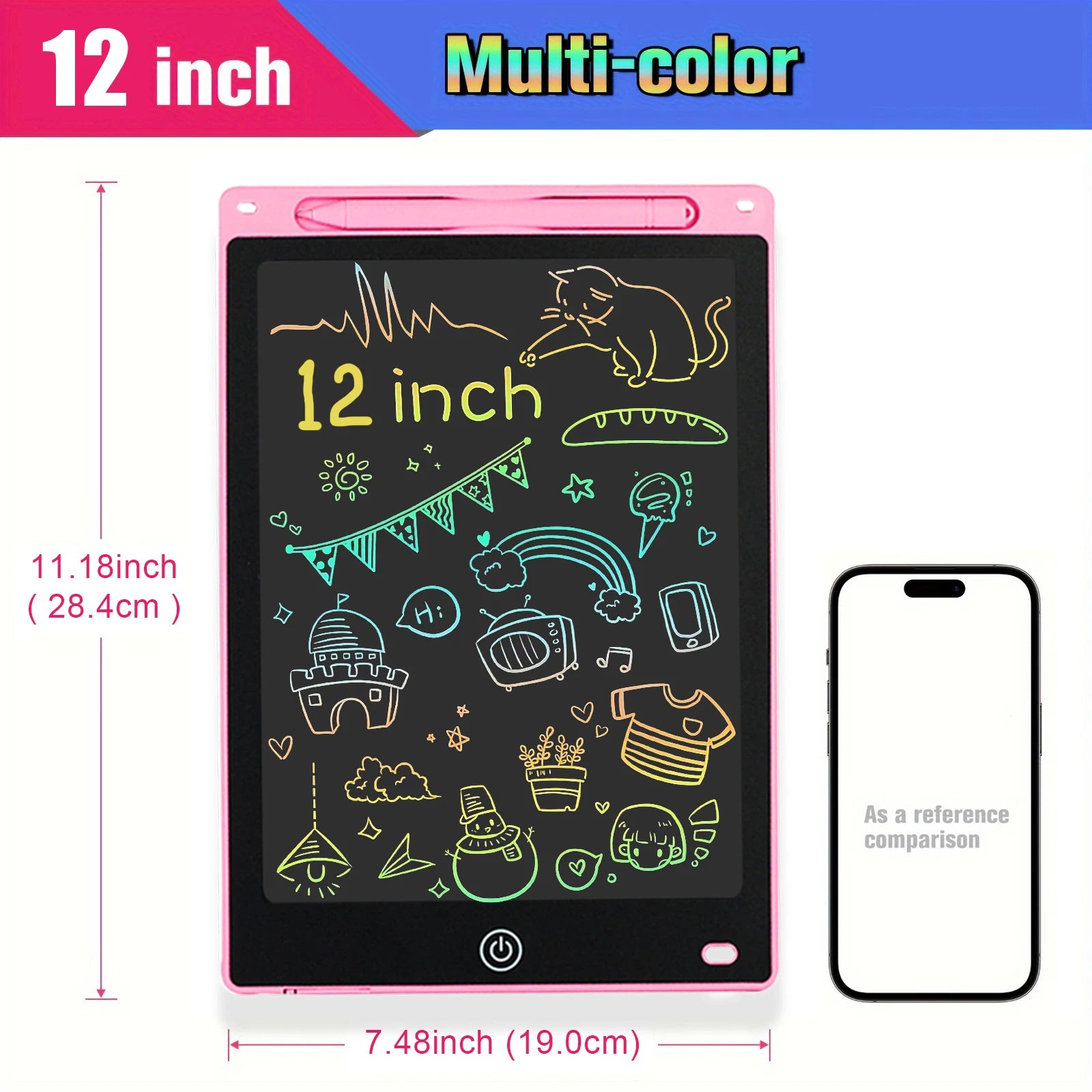 12 inch Tablets Electronic Handwriting Pad Writing Board Drawing Tablet LCD Screen Writing Tablet Digital Graphic Toys for child