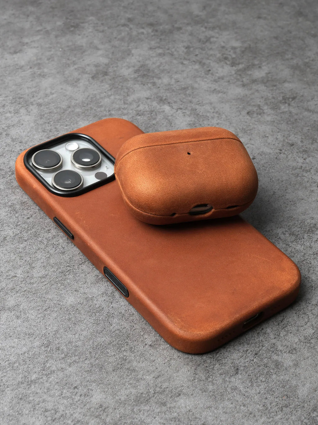 YMW Crazy Horse Genuine Leather Case for AirPods Pro 3 2 Luxury Cowhide Cases Wireless Bluetooth Headset Cover
