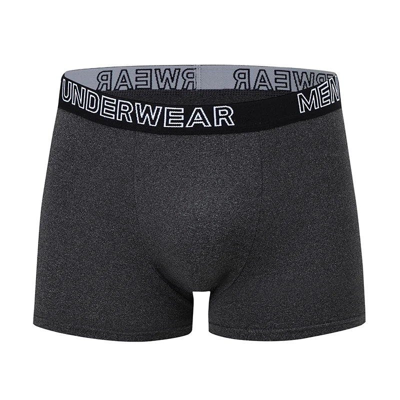 3/4 Pieces Men's Solid Color Casual And Fashionable Underwear Shorts Youth Sports Comfortable Boxer Shorts Sexy Beach Shorts