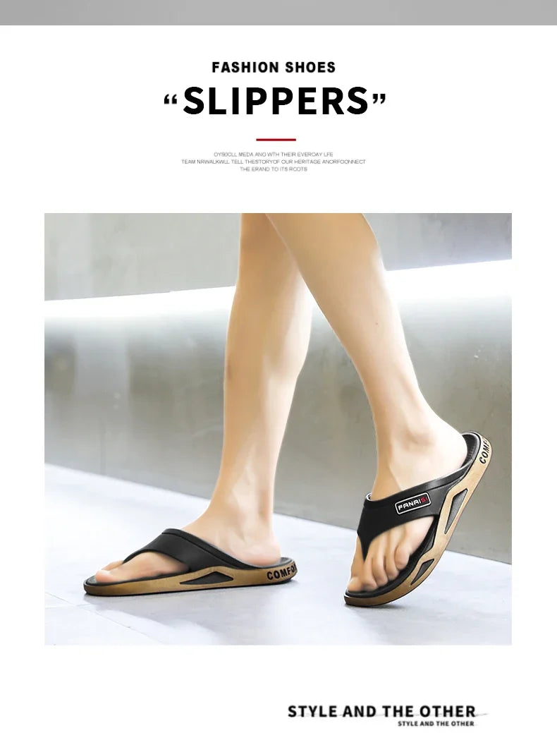 New 2026 Flip Flops For Man Flip-Flops Sports Beach Sandals Men Casual Fashion & Trend Comfortable Shoes House Home Outdoor