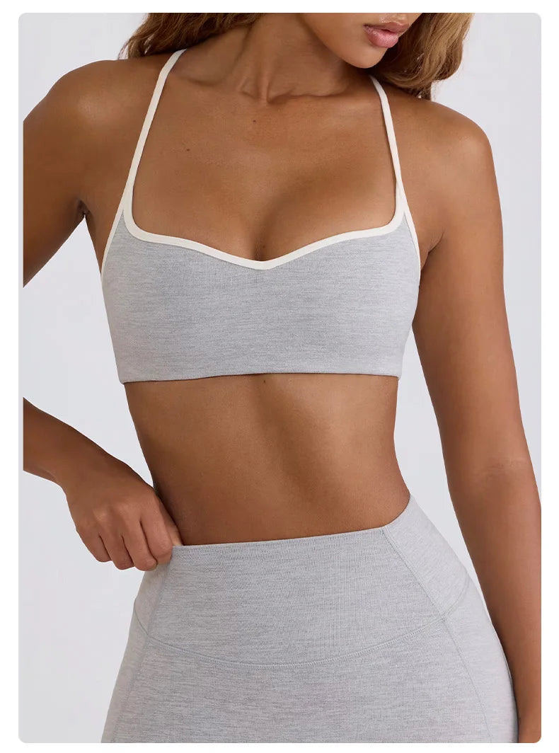 2 Pieces Tracksuit Women Yoga Set Nude Feeling Workout Set Gym Clothes Push Up Fitness Running Sportwear Sport Bra Leggings Suit
