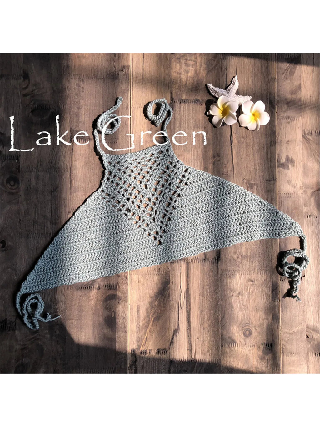 7 Colors Crochet Knitted Halter Bikini Top Female Swimsuit Women Swimwear Bather Bathing Suit Swim Hollow Out Beach Top V4192