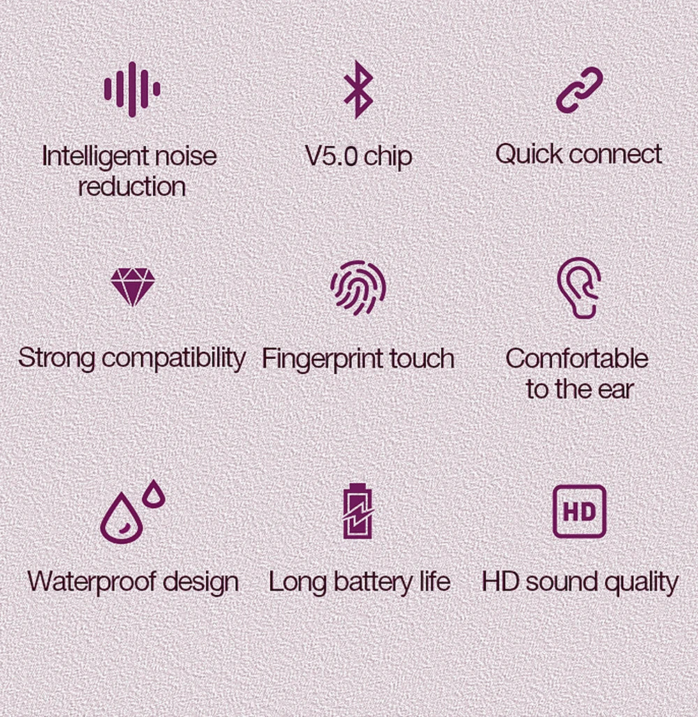 Original Thinkplus Wireless Bluetooth Earphones ANC Noise Reduction Earbuds HD Mic Call Gamer Headsets LED Touch Screen Control