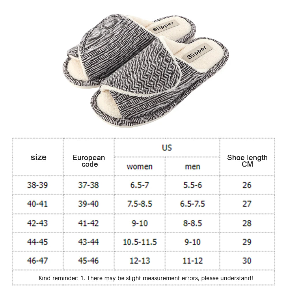 Plush House Slippers Hook and Loop Slippers Non-Slip Open Toe Slippers Comfortable Soft Indoor Slippers for Indoor Outdoor