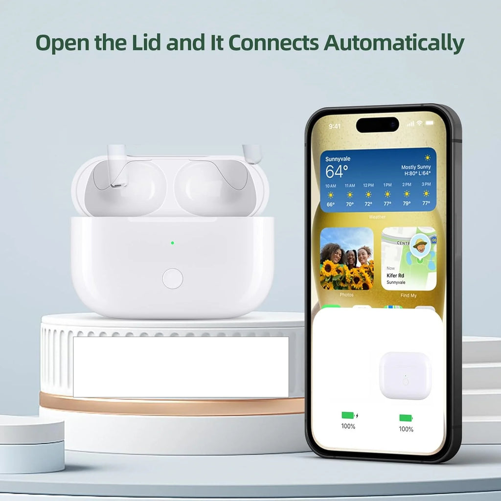 Replacement For AirPod Pro1 2 Charging Case with AirPods 4st&2nd Generation Wireless Charging box Bluetooth Pairing For Apple 3