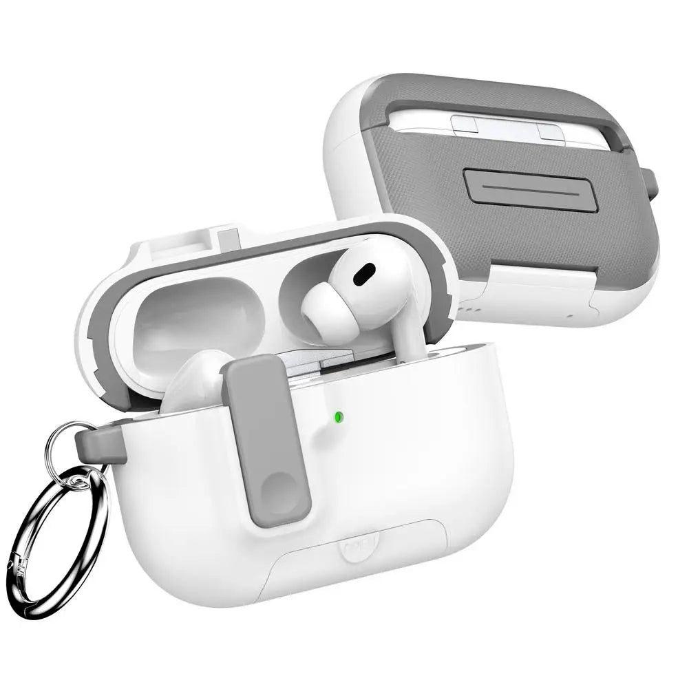 Shockproof Protective Case For Airpods Pro 3 With Phone Stand Automatic Lock Security Cover For AirPods Pro3 3rd Gen 2025