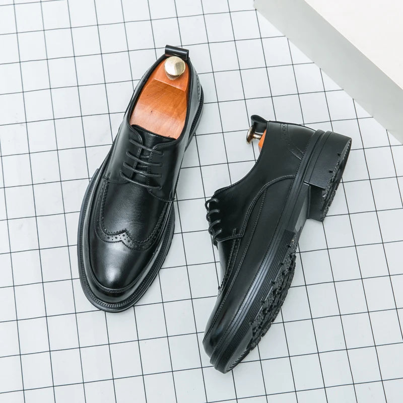 Men's Dress Oxford Shoes Classic Lace Up Formal Shoes