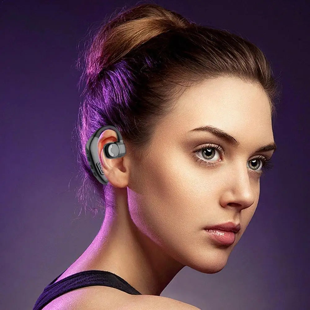 Wireless Handsfree Headset, LED Display Wireless Open Ear Headphones, HIFI Sound, Noise Reduction And 180 Degree Rotation